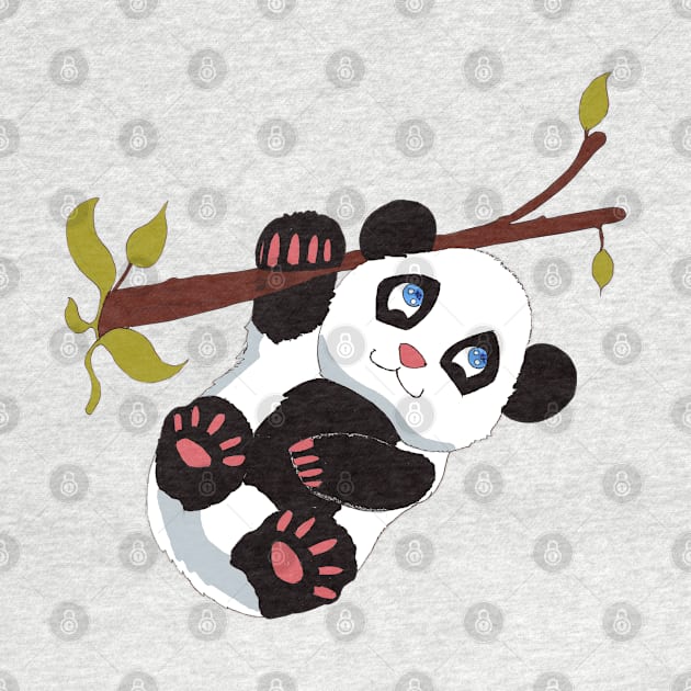 Cute Panda On A Tree by FilMate